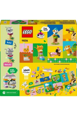 LEGO ® Classic Yaratıcı Evcil Hayvanlar İnşa Edilebilen Hayvan Oyuncağı 11034 (450 Parça)