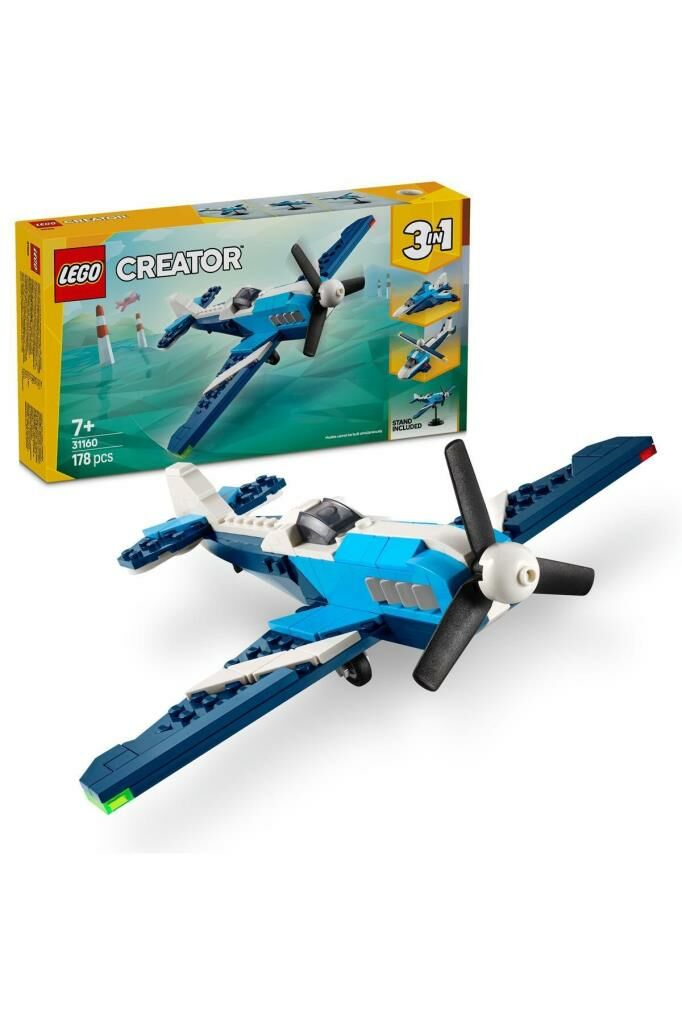 LEGO ® Creator 3’ü 1 Arada Uçak: Yarış Uçağı 31160 - 7 Yaş ve Üzeri Yapım Seti (178 Parça)