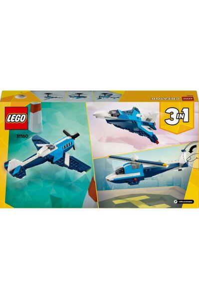 LEGO ® Creator 3’ü 1 Arada Uçak: Yarış Uçağı 31160 - 7 Yaş ve Üzeri Yapım Seti (178 Parça)