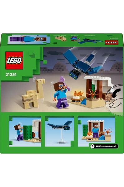 LEGO ® Minecraft® Steve'in Çöl Keşfi Seti 21251 (75 Parça)