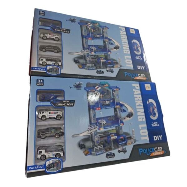 Üç Katlı Polis Garaj Seti