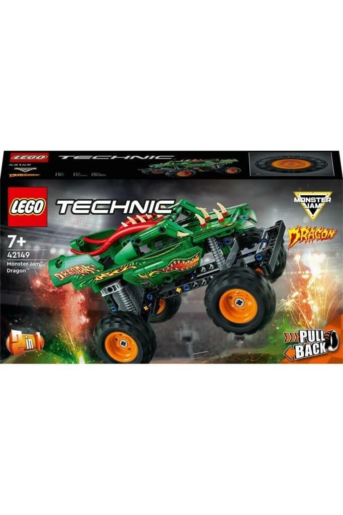 LEGO ® Technic Monster Jam™ Dragon™ 42149 - 7 Yaş ve Üzeri İçin Kamyon Yapım Seti(217 Parça)