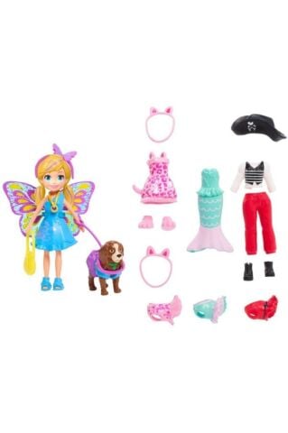 Polly Pocket ve Hayvan Dostu Kostüm Giyiyor Oyun Seti