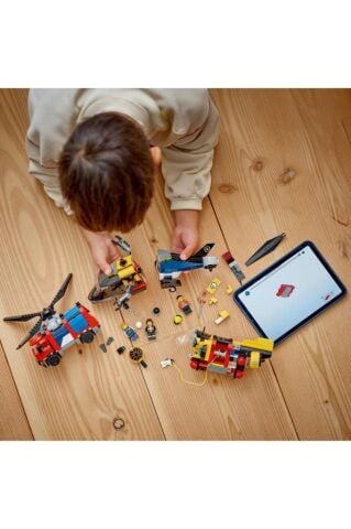 LEGO ®City Helikopter, İtfaiye Kamyonu ve Denizaltı Karışımı 60462 - 7 Yaş ve Üzeri Yapım Seti (874P)