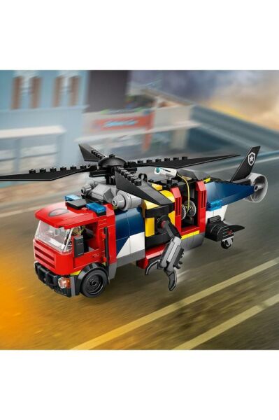 LEGO ®City Helikopter, İtfaiye Kamyonu ve Denizaltı Karışımı 60462 - 7 Yaş ve Üzeri Yapım Seti (874P)