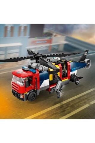 LEGO ®City Helikopter, İtfaiye Kamyonu ve Denizaltı Karışımı 60462 - 7 Yaş ve Üzeri Yapım Seti (874P)