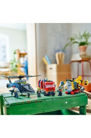 LEGO ®City Helikopter, İtfaiye Kamyonu ve Denizaltı Karışımı 60462 - 7 Yaş ve Üzeri Yapım Seti (874P)