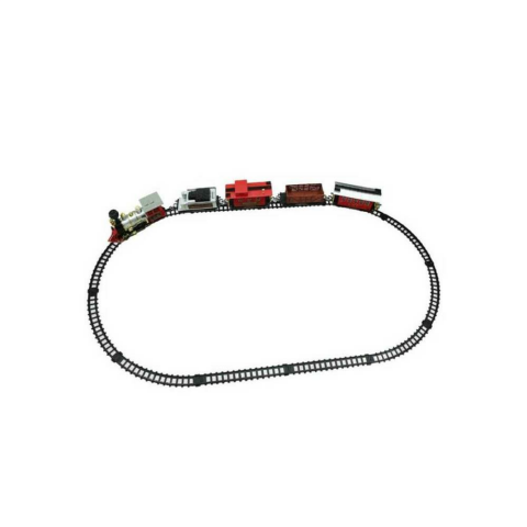 Büyük Klasik Oyuncak Tren Seti Sesli ve Işıklı 35 Parça Ray Uzunluğu; 666 Cm