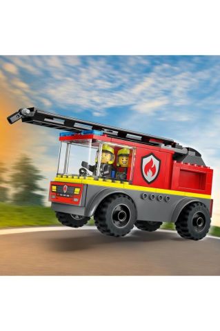 LEGO ® City Merdivenli İtfaiye Kamyonu 60463 - 4 Yaş ve Üzeri için Oyuncak Yapım Seti (82 Parça)
