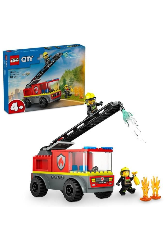 LEGO ® City Merdivenli İtfaiye Kamyonu 60463 - 4 Yaş ve Üzeri için Oyuncak Yapım Seti (82 Parça)