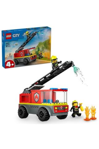 LEGO ® City Merdivenli İtfaiye Kamyonu 60463 - 4 Yaş ve Üzeri için Oyuncak Yapım Seti (82 Parça)