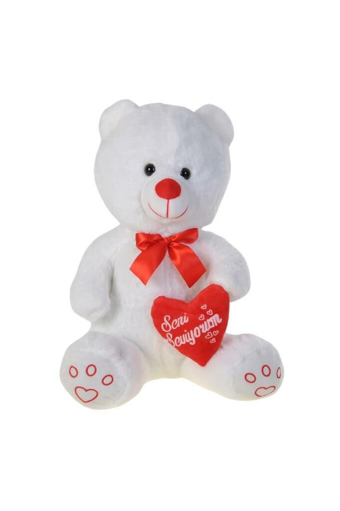 Peluş 50 Cm Kalpli Ayı