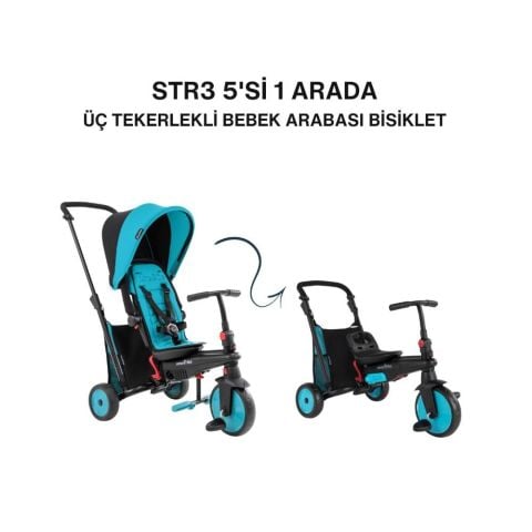 Smartrike Str3 Plus Bebek Bisikleti Pink/Blue/Black