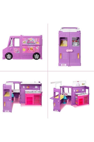 Barbie Yemek Arabası ve 30 figür GMW07