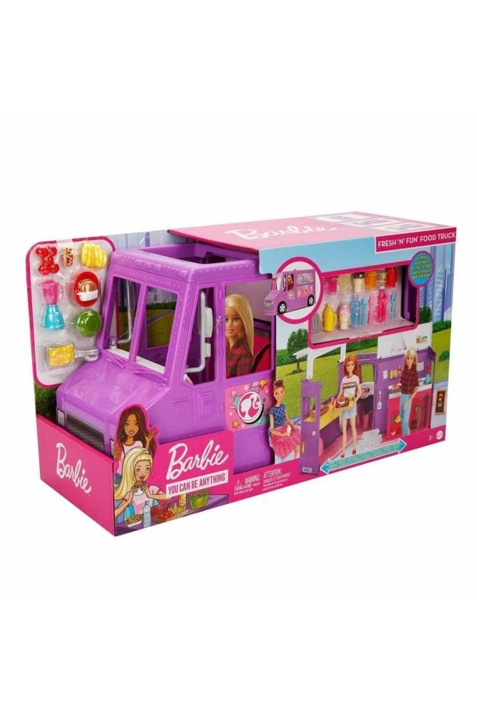 Barbie Yemek Arabası ve 30 figür GMW07