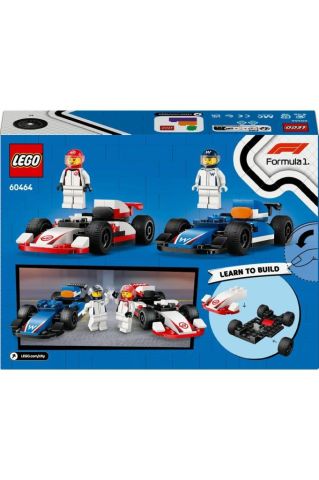 LEGO ® City F1® Williams Racing ve Haas F1® Yarış Arabaları 60464 - 4 Yaş ve Üzeri Yapım Seti (92 P)