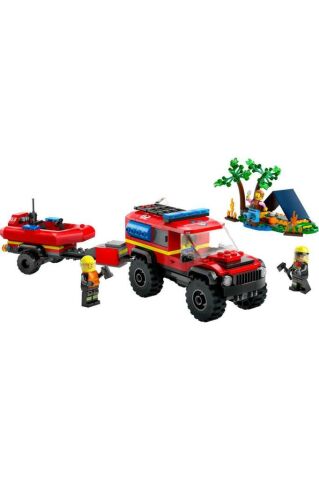 LEGO ® City 4x4 Kurtarma Botlu İtfaiye Kamyonu 60412 -  Yaratıcı Oyuncak Yapım Seti (301 Parça)