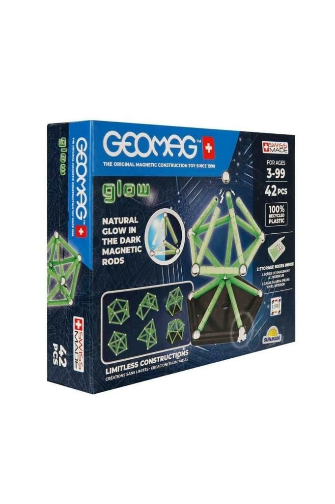 Parıltılı Manyetik Çubuklar Zeka Oyunu 42 Parça