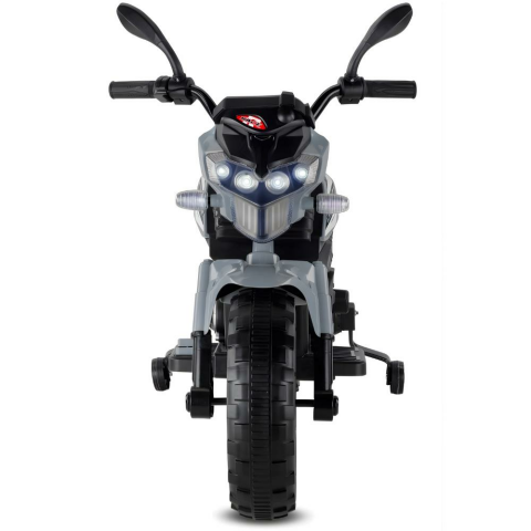 Babyhope 447 Motocross Akülü Motor Çocuk Motoru Gri