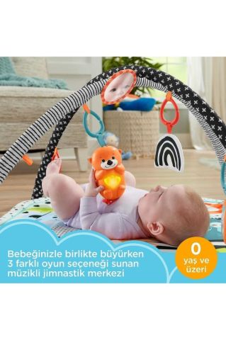 Fisher-price Neşeli Hayvanlar 3ü1 Arada Jimnastik Merkezi Hbp41