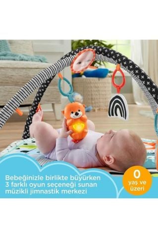 Fisher-price Neşeli Hayvanlar 3ü1 Arada Jimnastik Merkezi Hbp41