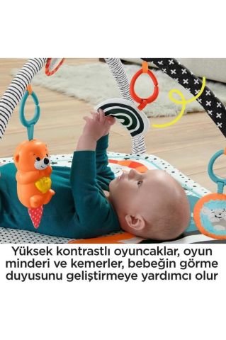 Fisher-price Neşeli Hayvanlar 3ü1 Arada Jimnastik Merkezi Hbp41