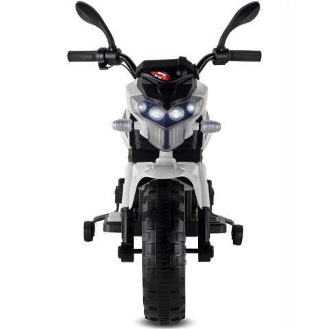 Babyhope 447 Motocross Akülü Motor Çocuk Motoru 12V Beyaz