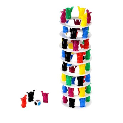 Denge Kulesi - Renkli Penguen Denge Oyunu- Eğitici Aile içi Aktivite Oyunu