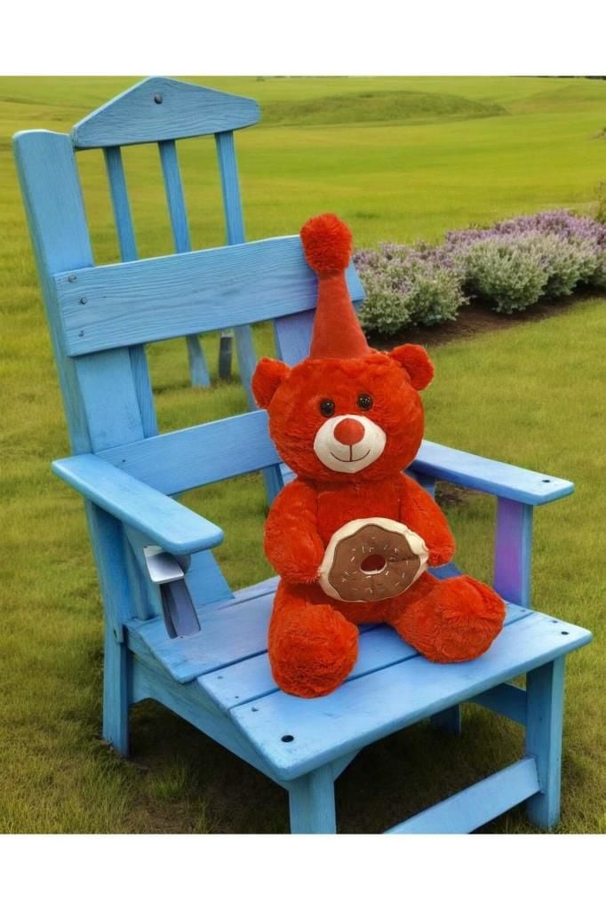 50 cm Donat Pastalı Peluş Ayıcık