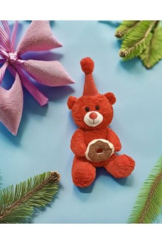 50 cm Donat Pastalı Peluş Ayıcık