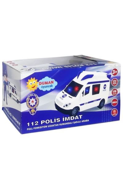 Uzaktan Kumandalı Şarjlı Full Fonksiyonlu Polis 20 cm