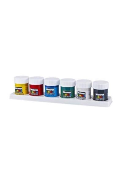 Nova Color Guaj Boya 6 Renk X 30 Cc. Şişe