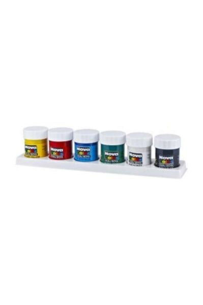 Nova Color Guaj Boya 6 Renk X 30 Cc. Şişe