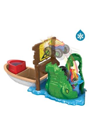 Hot Wheels Monster Trucks Renk Değiştiren Araçlar Timsahdan Kaçış Oyun