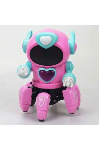 Sesli Işıklı Sevimli Robot - Uzaktan Kumandalı Robot
