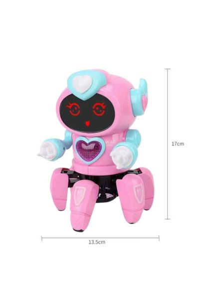 Sesli Işıklı Sevimli Robot - Uzaktan Kumandalı Robot