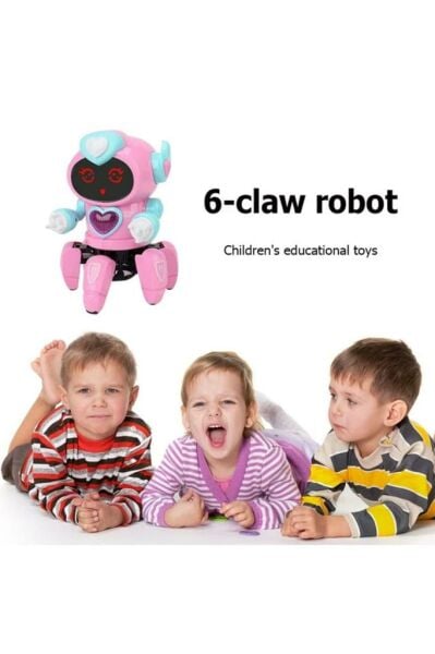 Sesli Işıklı Sevimli Robot - Uzaktan Kumandalı Robot