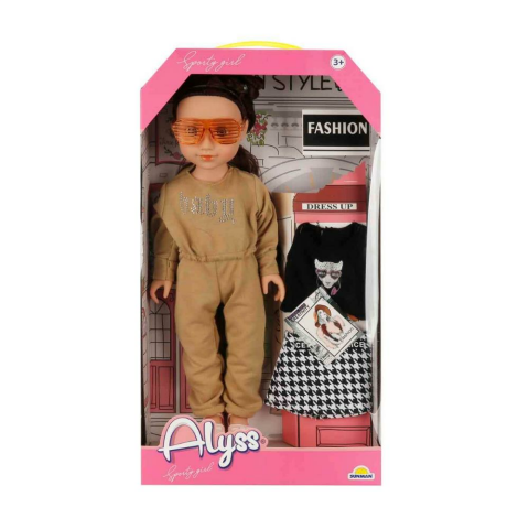 Alyss Spor Kıyafetli Moda Bebeği
