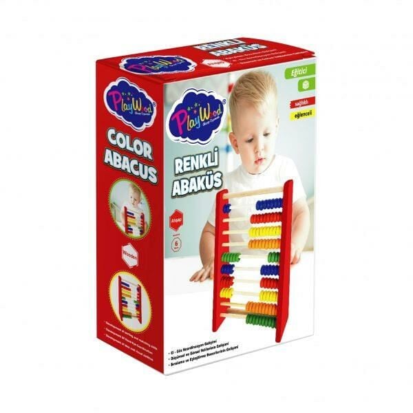 Kutuda Renkli Ahşap Abaküs