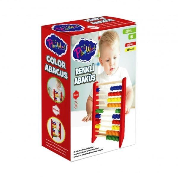 Kutuda Renkli Ahşap Abaküs