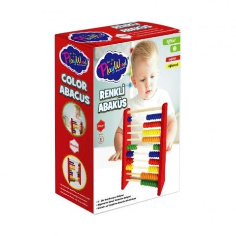 Kutuda Renkli Ahşap Abaküs