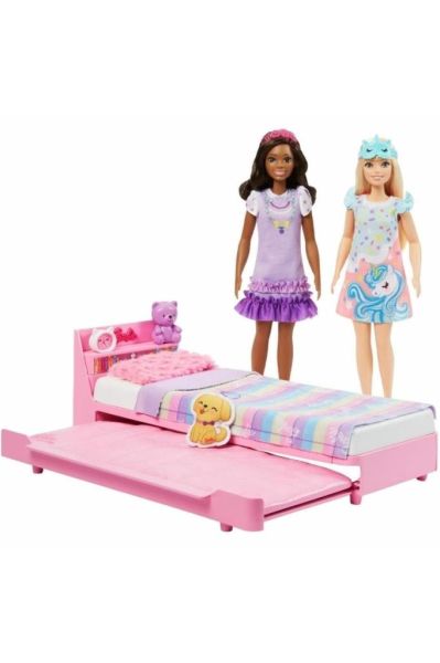 Barbie My First Barbie - İlk Barbie Bebeğim - Barbie'nin Yatağı Oyun Seti