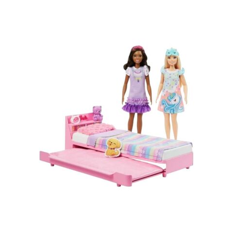 Barbie My First Barbie - İlk Barbie Bebeğim - Barbie'nin Yatağı Oyun Seti