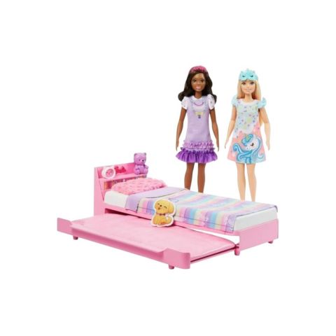 Barbie My First Barbie - İlk Barbie Bebeğim - Barbie'nin Yatağı Oyun Seti