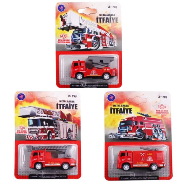 Kartela Metal Çek Bırak 4 Model İtfaiye