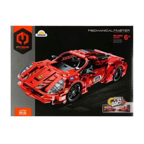 iM. Master Çek Bırak Kırmızı Süper Araba 437 Parça