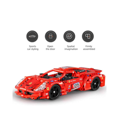 iM. Master Çek Bırak Kırmızı Süper Araba 437 Parça