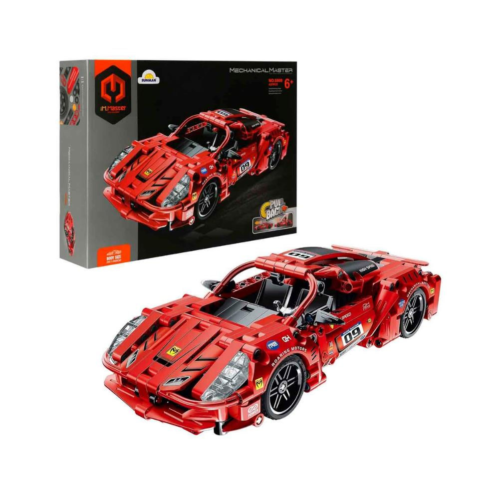 iM. Master Çek Bırak Kırmızı Süper Araba 437 Parça