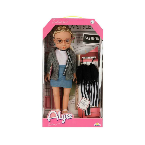 Alyss Gündelik Kıyafetli Moda Bebeği