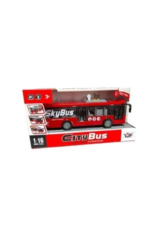 Pasifik 1119-4 Cıty Bus Sesli Işıklı Pilli Otobüs 1:16 3+
